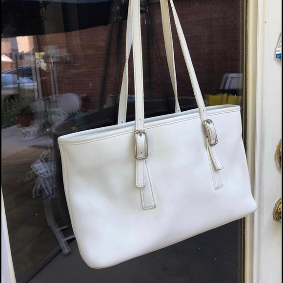 Vintage All White Coach purse - Picture 5 of 7